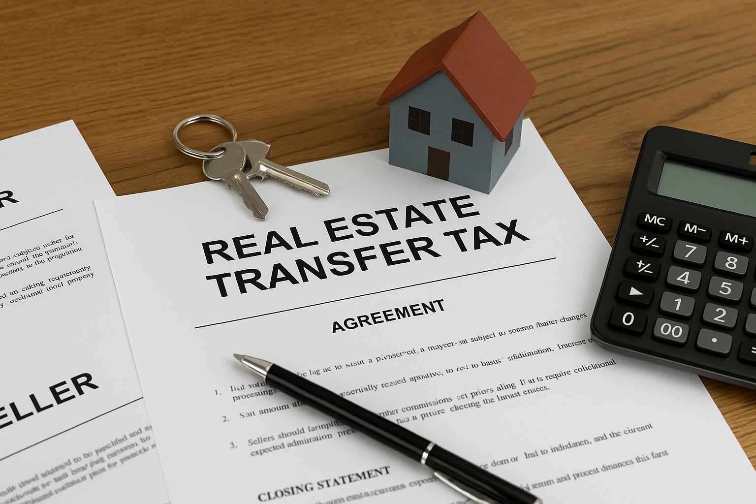Rhode Island home sale paperwork showing new real estate transfer tax documents
